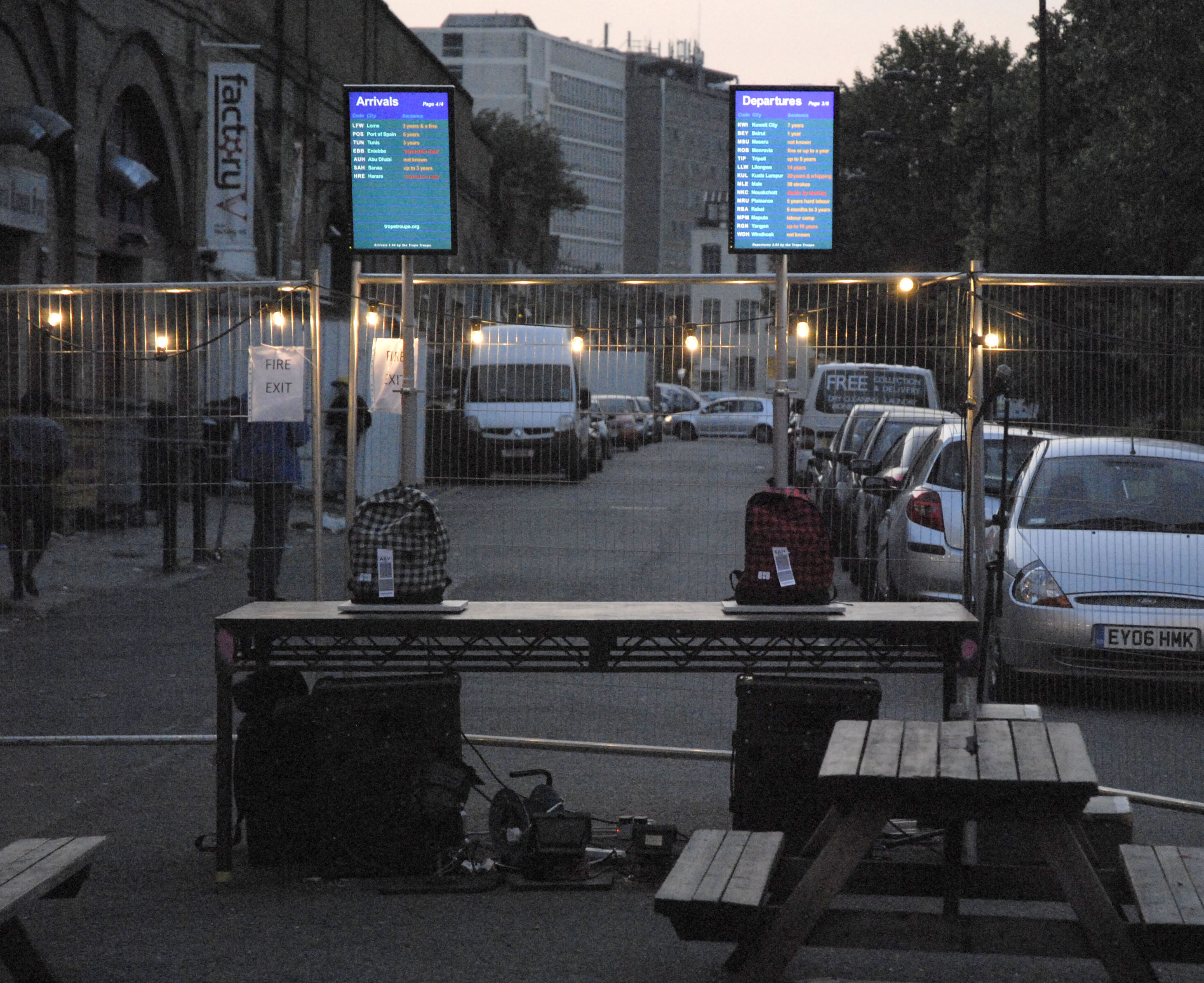 Photograph of Departures by the tropetroupe